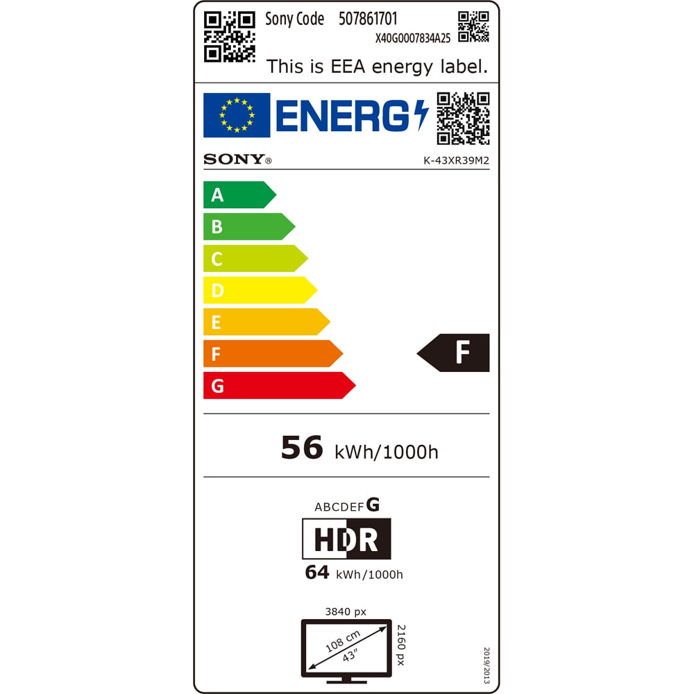 Televizor LED Smart SONY BRAVIA 3 II 43XR39M2, Ultra HD 4K, 108cm