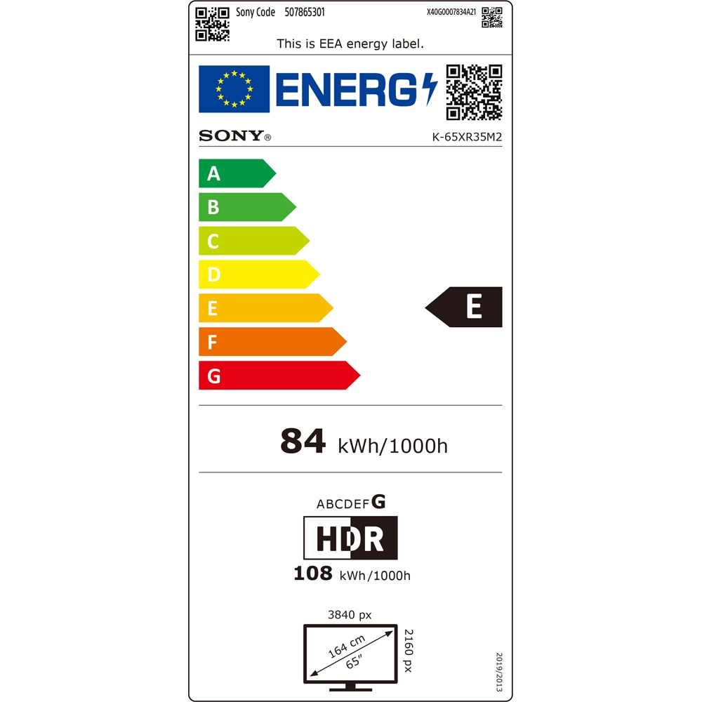 Televizor LED Smart SONY BRAVIA 3 II 65XR35M2, Ultra HD 4K, 164cm