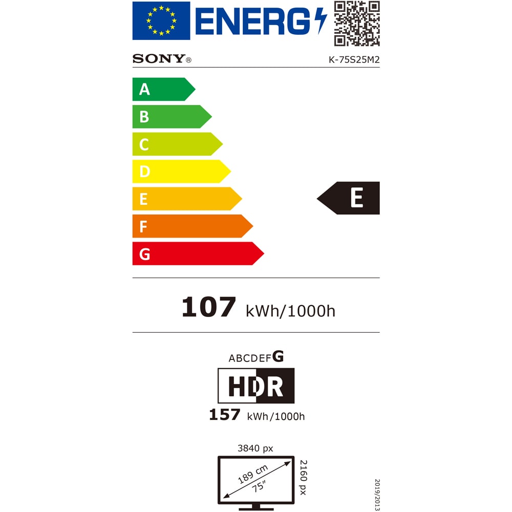 Televizor LED Smart SONY BRAVIA 2 II 75S25M2, Ultra HD 4K, 189cm