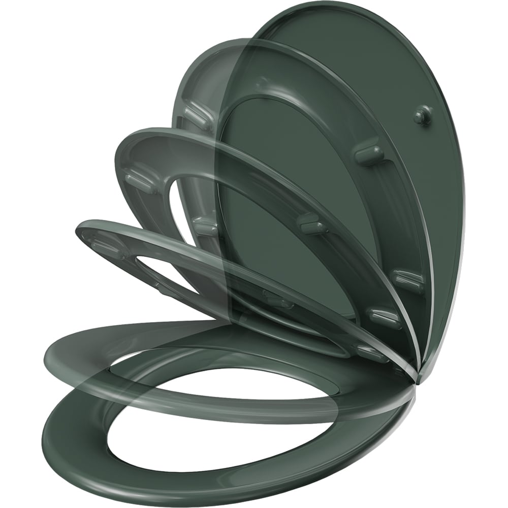 Capac WC GOODHOME Diani K03(3739), inchidere lenta, duroplast, verde