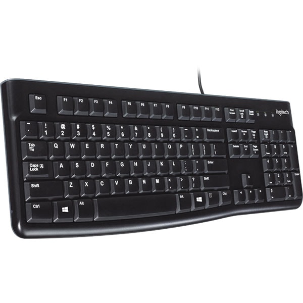 Tastatura cu fir LOGITECH K120, USB, Layout US, negru