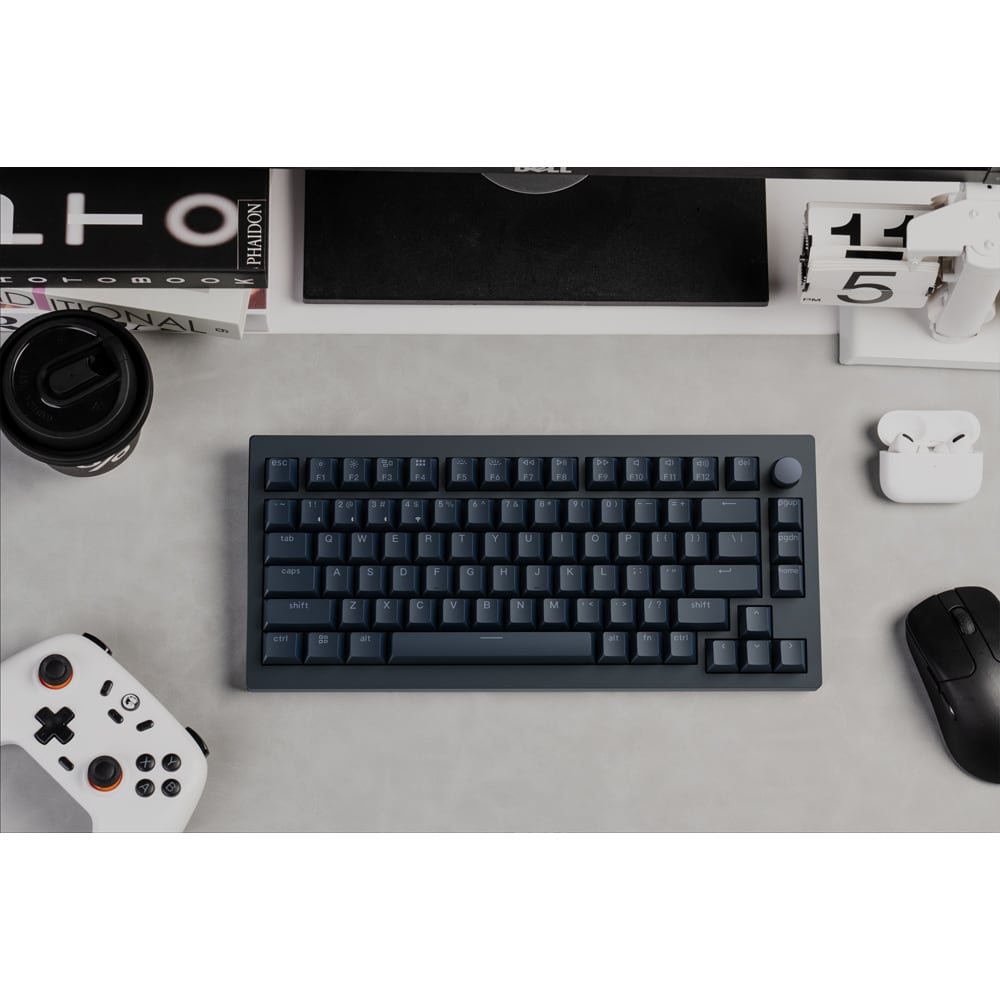 Tastatura Gaming Wireless magnetica KEYCHRON K18 He Witch Frost, Bluetooth, USB, negru