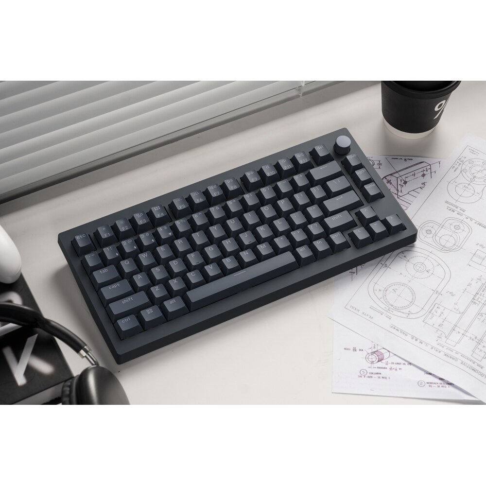 Tastatura Gaming Wireless magnetica KEYCHRON K18 He Witch Frost, Bluetooth, USB, negru