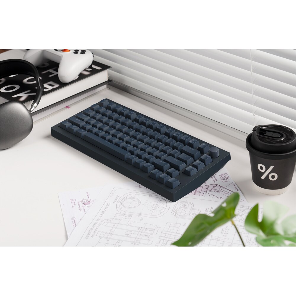 Tastatura Gaming Wireless magnetica KEYCHRON K18 He Witch Frost, Bluetooth, USB, negru