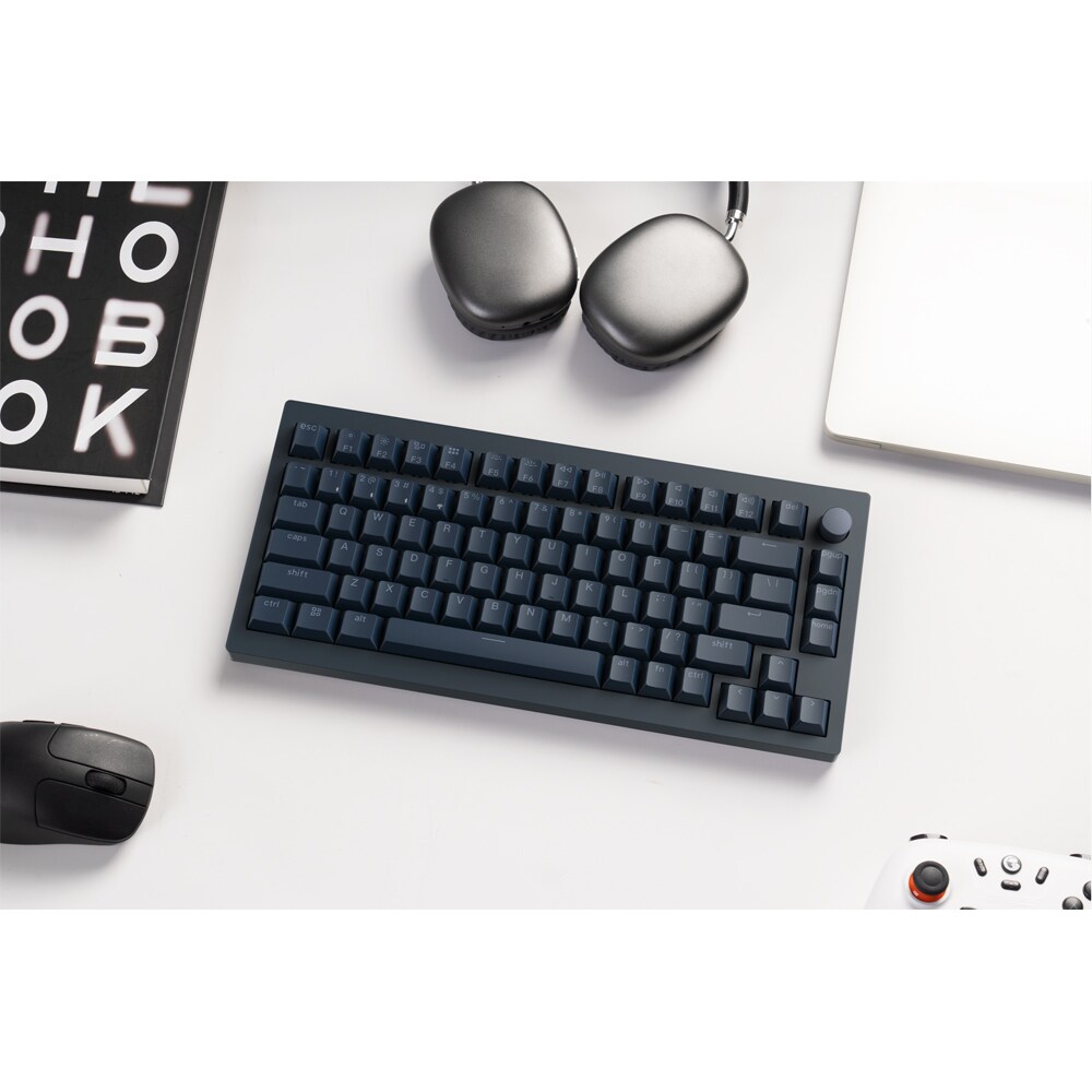 Tastatura Gaming Wireless magnetica KEYCHRON K18 He Witch Frost, Bluetooth, USB, negru