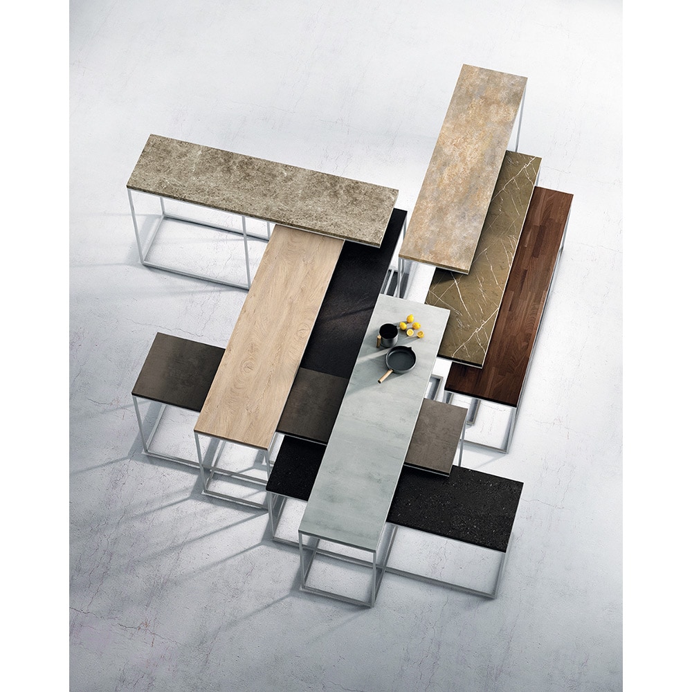 Blat bucatarie Kronospan K201 RS, PAL, 410 x 60 x 3.8 cm, gri antracit
