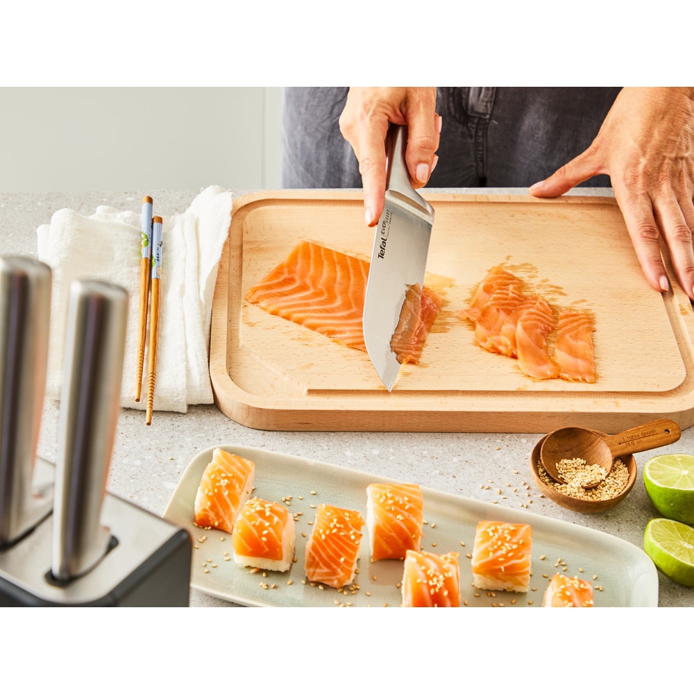 Set cutite TEFAL K2977S44, 6 piese, inox, argintiu