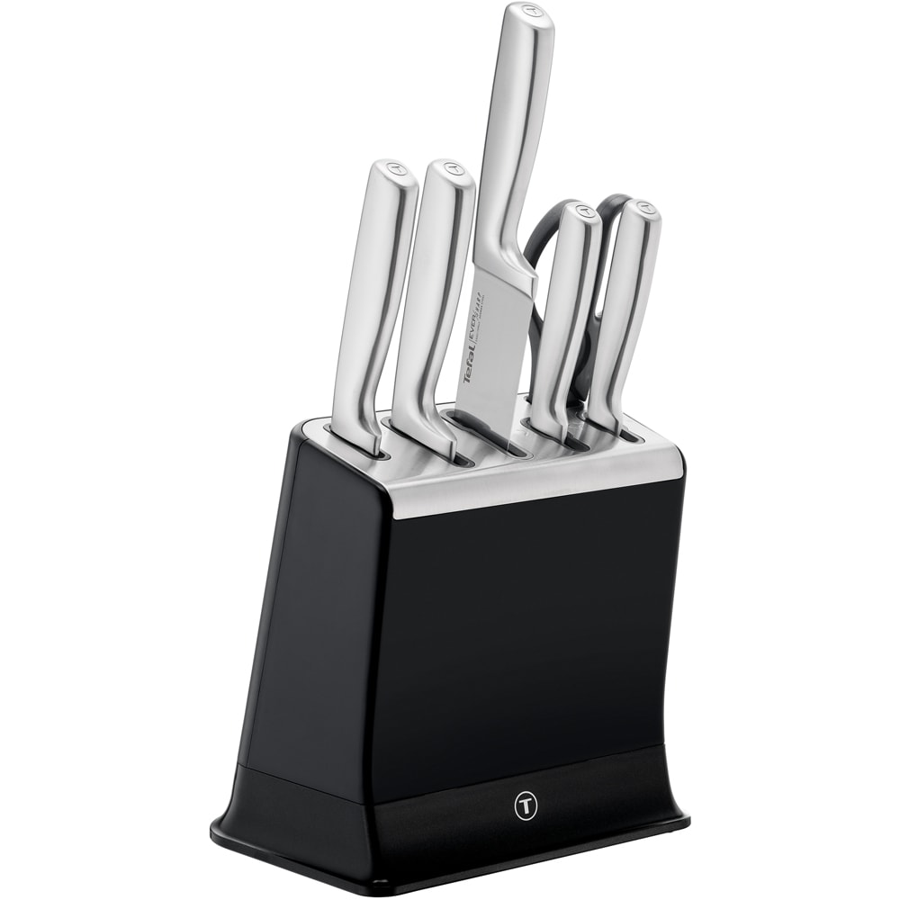 Set cutite TEFAL K2977S44, 6 piese, inox, argintiu