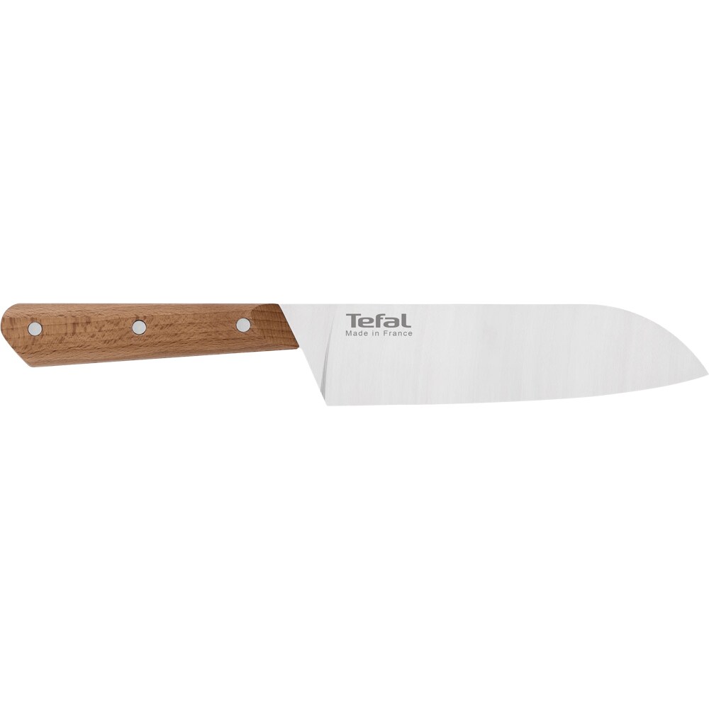 Cutit Santoku TEFAL Paul Bocuse K4221104, 16.5 cm, inox, maro