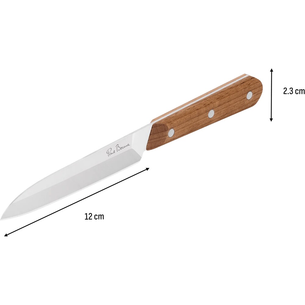 Cutit univesal TEFAL Paul Bocuse K4221204, 12 cm, inox, maro