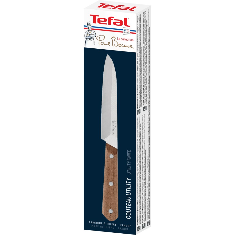 Cutit univesal TEFAL Paul Bocuse K4221204, 12 cm, inox, maro