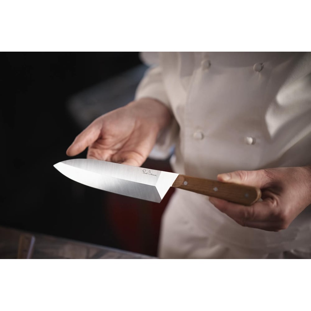 Set cutite TEFAL Paul Bocuse K422S304, 3 piese, 12-18cm, inox, maro