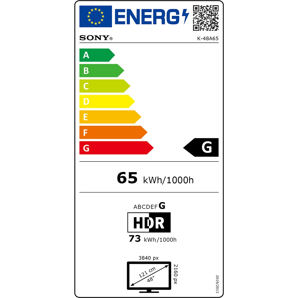 Televizor OLED Smart SONY BRAVIA 6 48A65, Ultra HD 4K, HDR, 121cm
