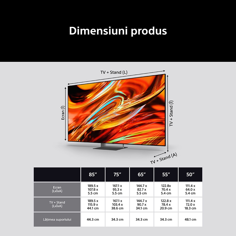 Televizor True RGB LED SONY BRAVIA 7 II 50XR79M2, Ultra HD 4K, 126cm