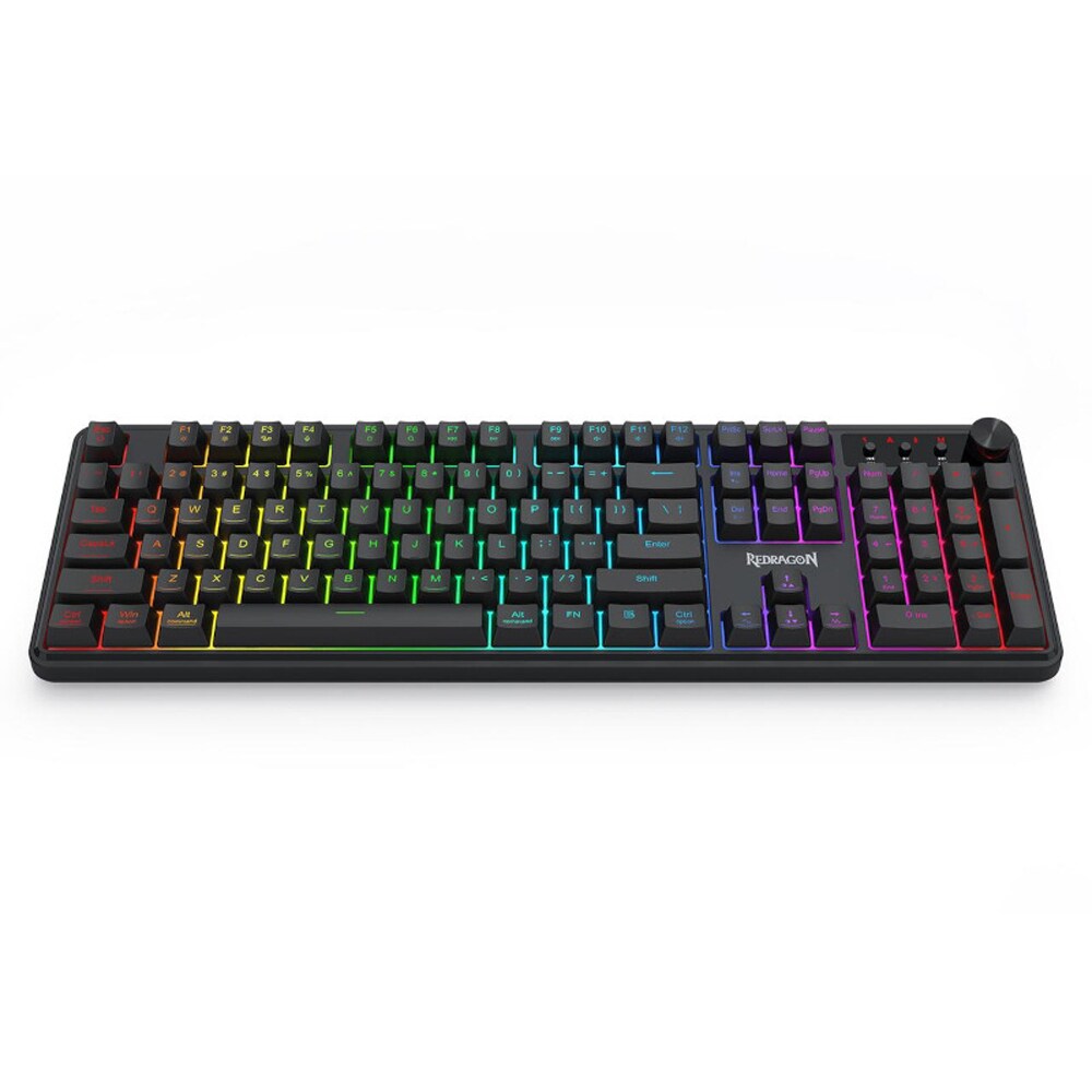 Tastatura Gaming Wireless REDRAGON Vulcano, Bluetooth, USB, Layout US, negru
