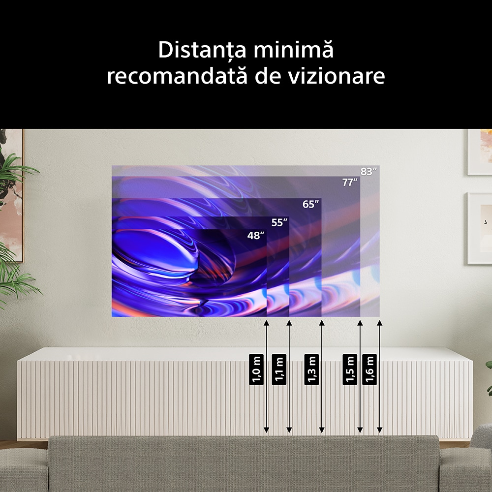 Televizor OLED Smart SONY BRAVIA 6 55A65, Ultra HD 4K, HDR, 139cm