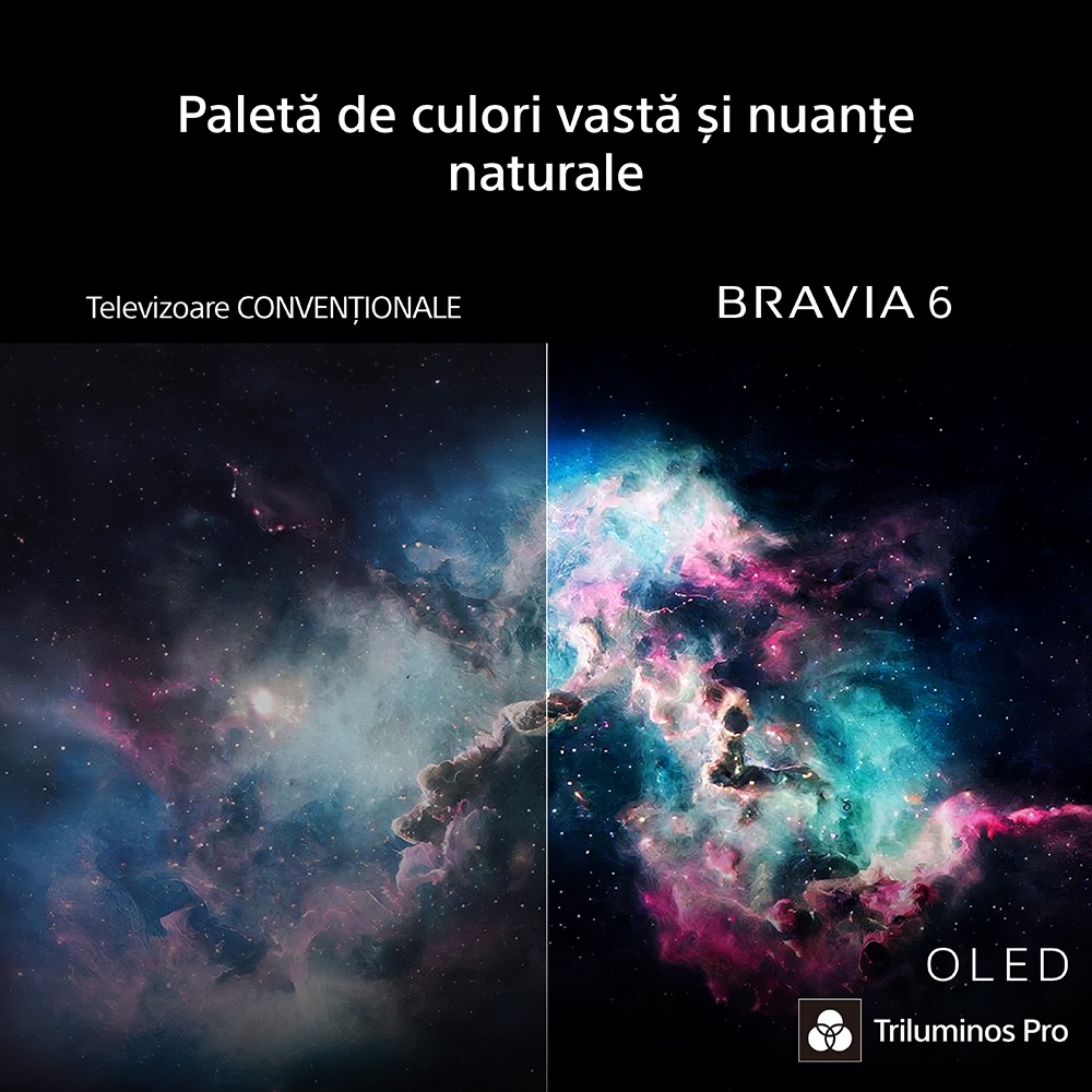 Televizor OLED Smart SONY BRAVIA 6 55A65, Ultra HD 4K, HDR, 139cm