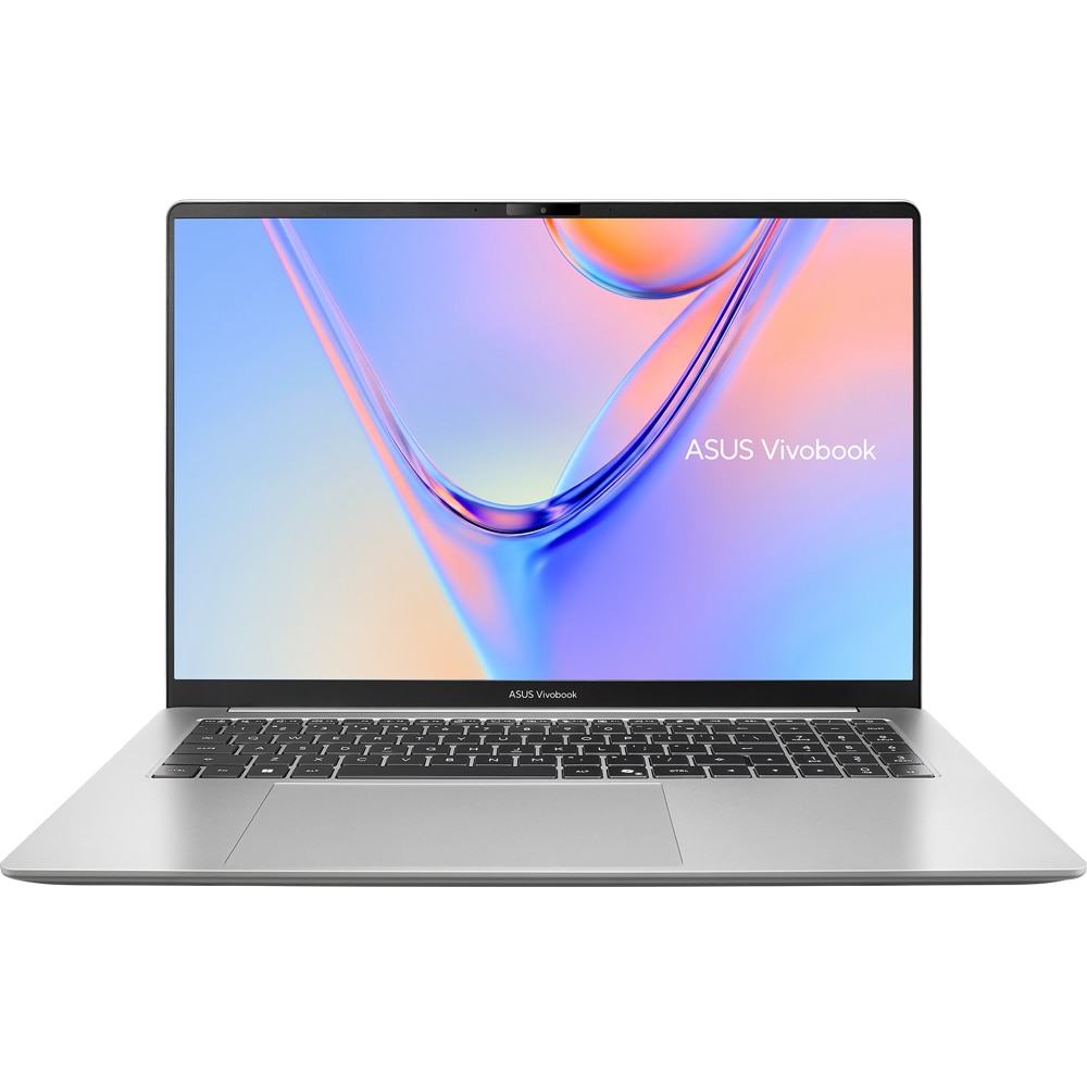 Laptop ASUS Vivobook S16 K5652MA-TK208, Intel Core 7 350 pana la 4.8GHz, 16" WUXGA, 16GB, SSD 512GB, Intel Graphics, Free Dos, Cool Silver