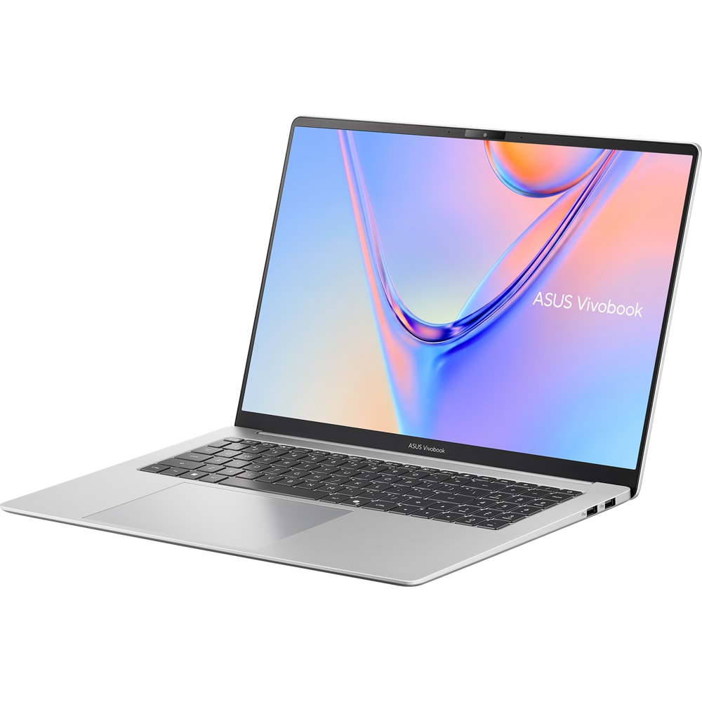Laptop ASUS Vivobook S16 K5652MA-TK208, Intel Core 7 350 pana la 4.8GHz, 16" WUXGA, 16GB, SSD 512GB, Intel Graphics, Free Dos, Cool Silver
