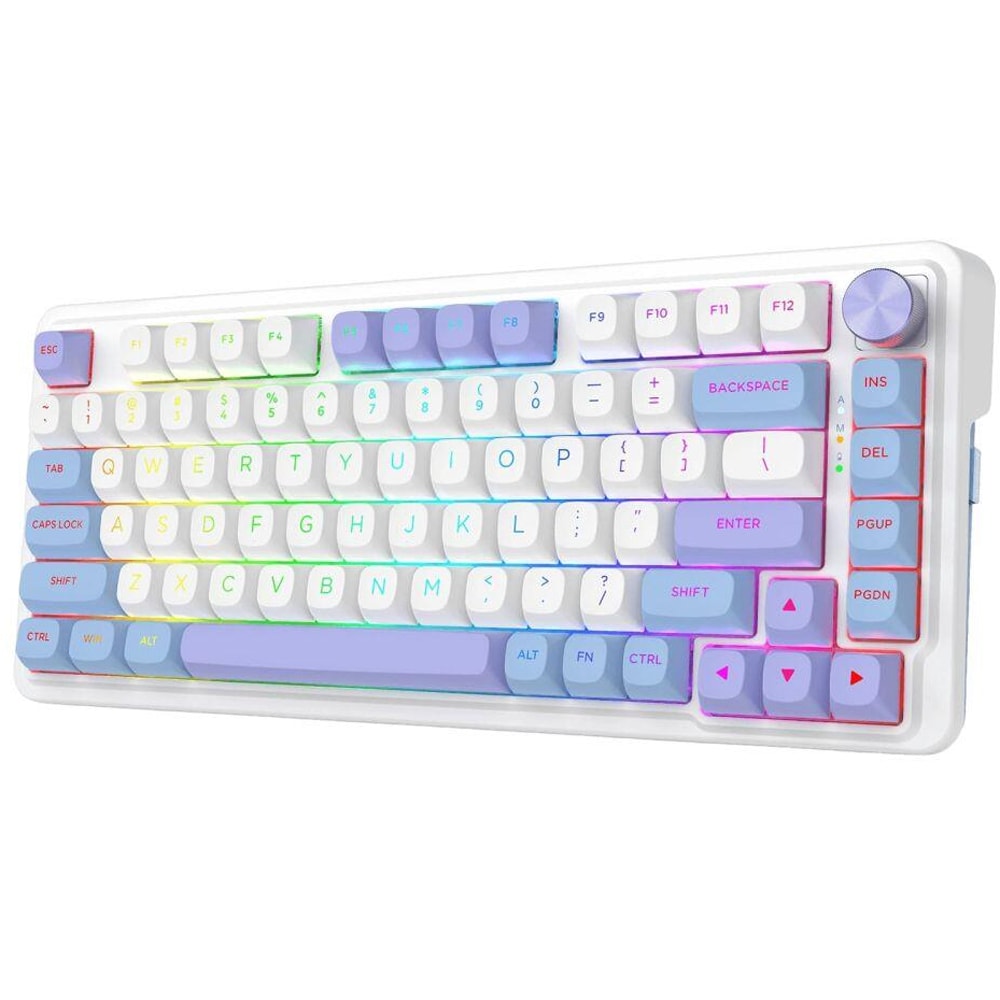 Tastatura Gaming Wireless REDRAGON Cyrus Pro, Bluetooth, USB, Layout US, alb