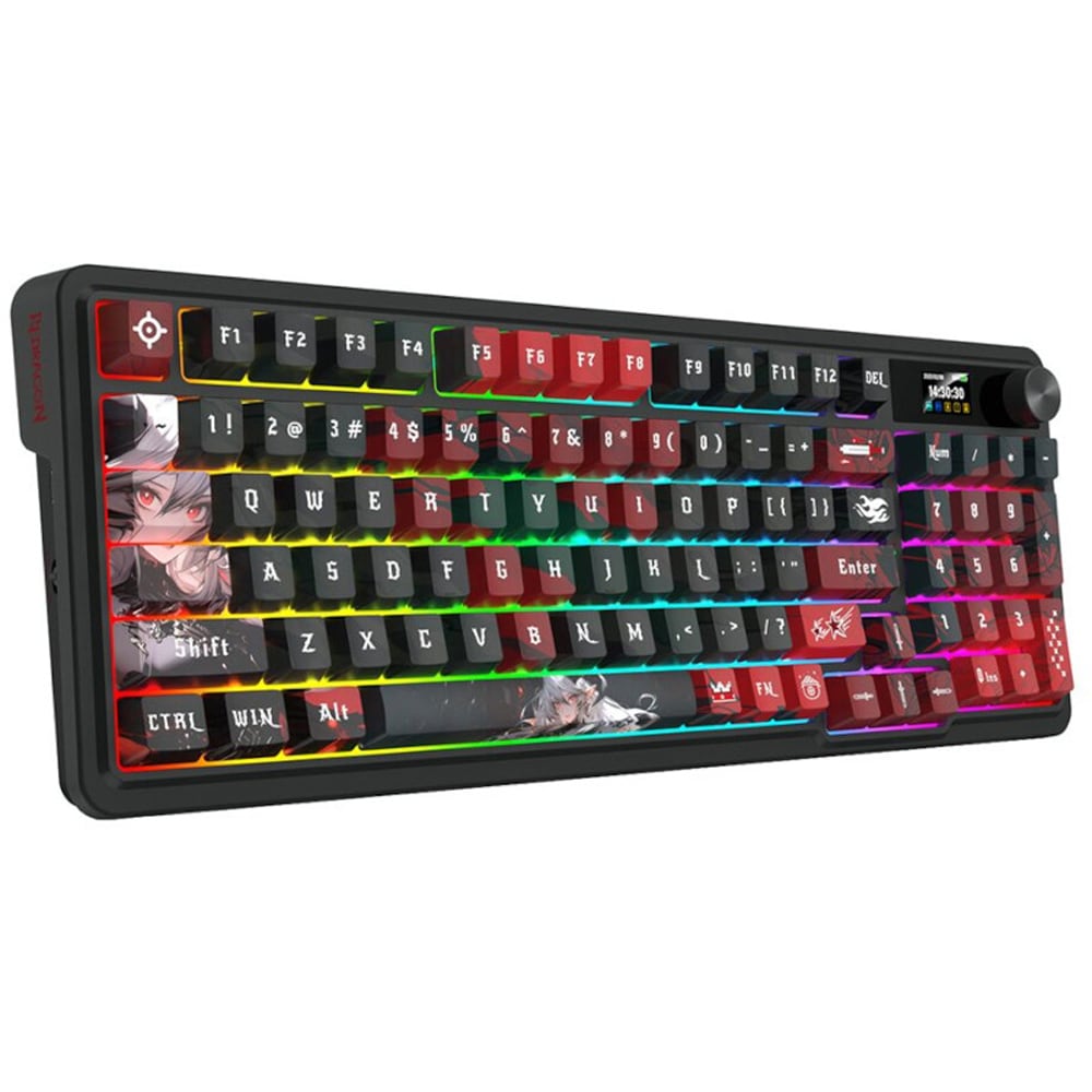 Tastatura Gaming Wireless mecanica REDRAGON Artemis Pro, Bluetooth, USB, Layout US, negru