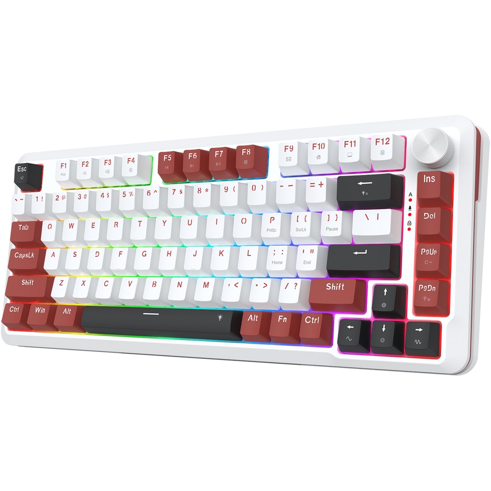 Tastatura Gaming mecanica REDRAGON Stormhunter, USB, Layout US, alb