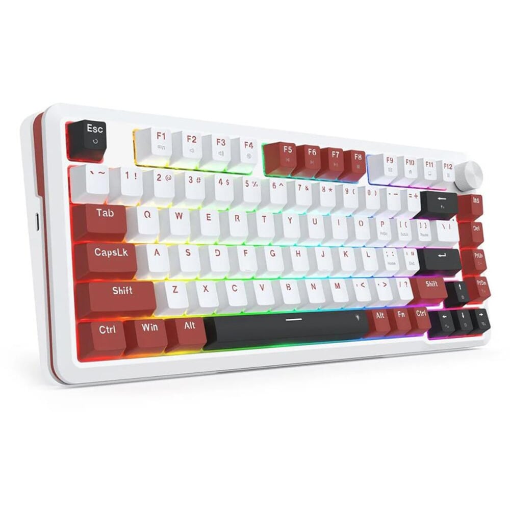 Tastatura Gaming mecanica REDRAGON Stormhunter, USB, Layout US, alb