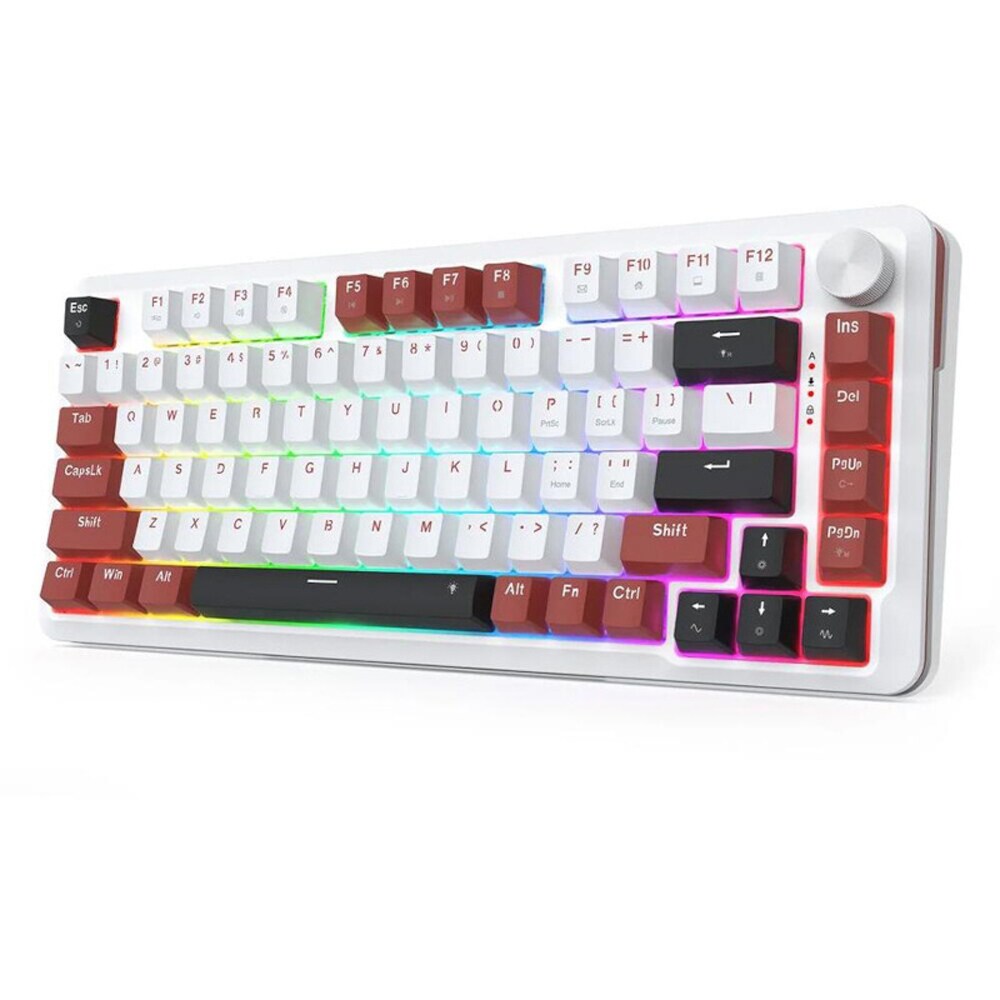 Tastatura Gaming mecanica REDRAGON Stormhunter, USB, Layout US, alb