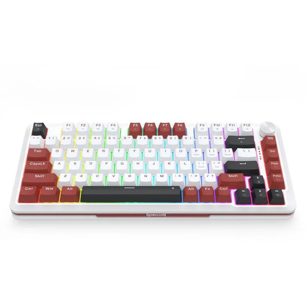 Tastatura Gaming mecanica REDRAGON Stormhunter, USB, Layout US, alb