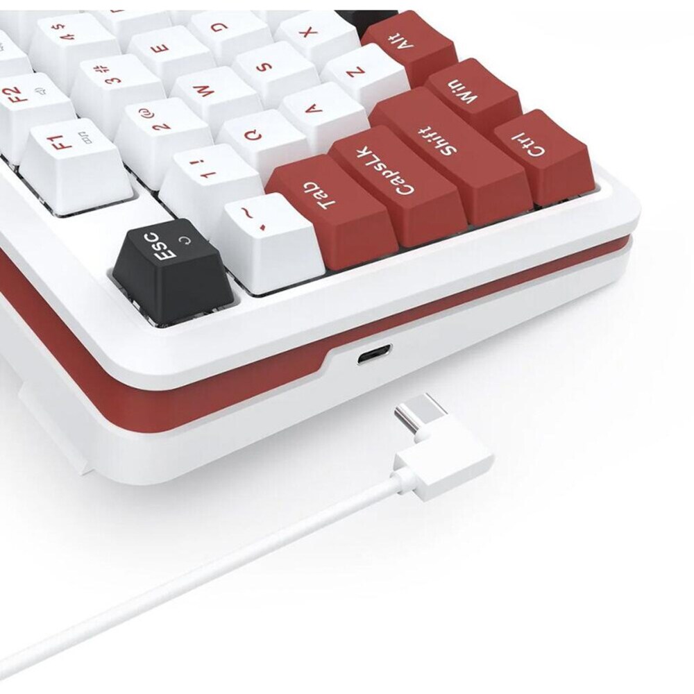 Tastatura Gaming mecanica REDRAGON Stormhunter, USB, Layout US, alb