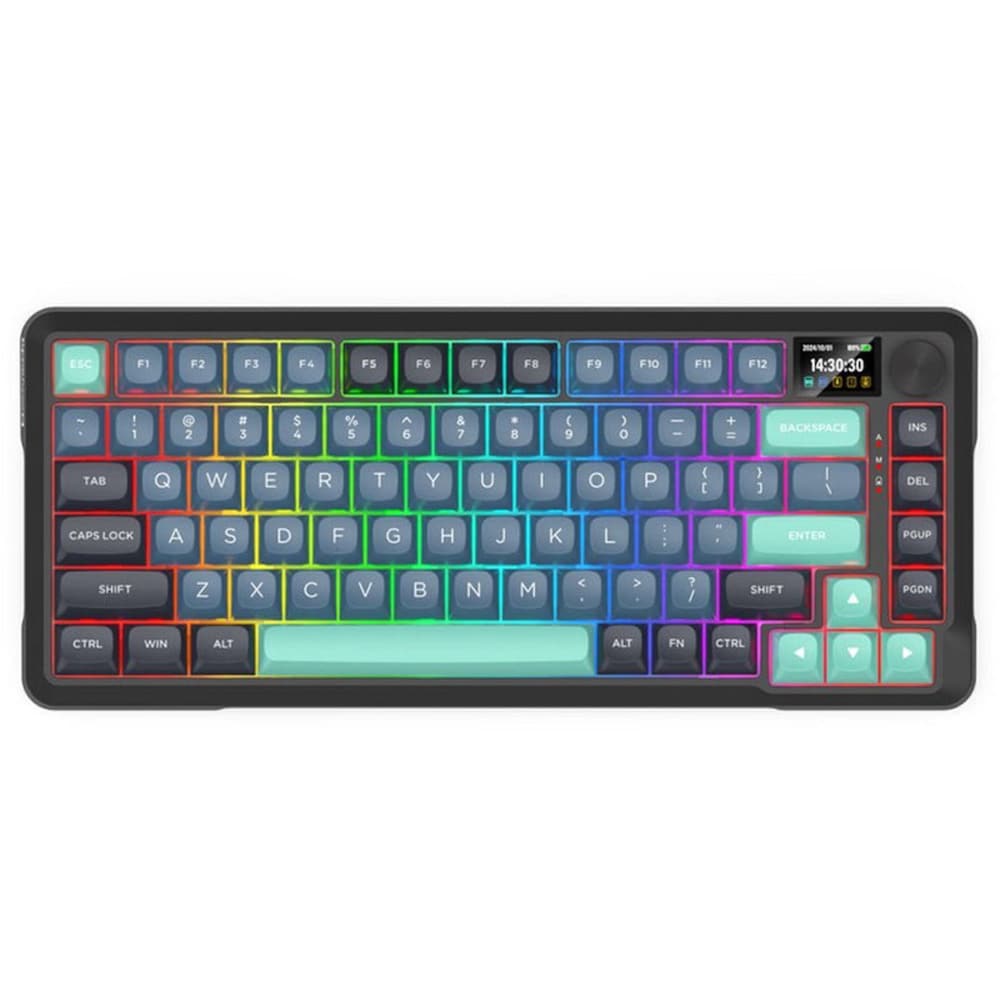 Tastatura Gaming Wireless mecanica REDRAGON Behemoth Pro, Bluetooth, USB, Layout US, negru-verde