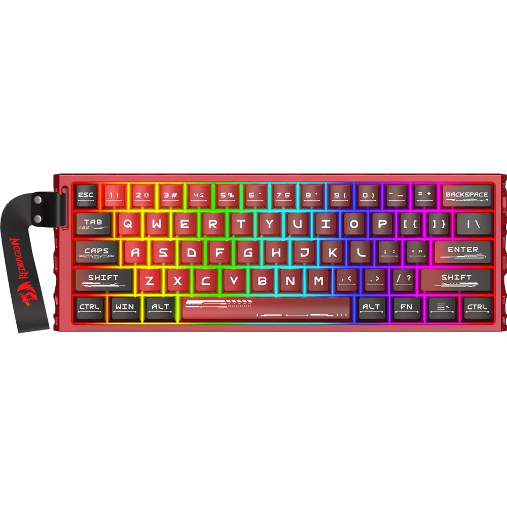 Tastatura Gaming mecanica REDRAGON Venom, USB, Layout US, rosu