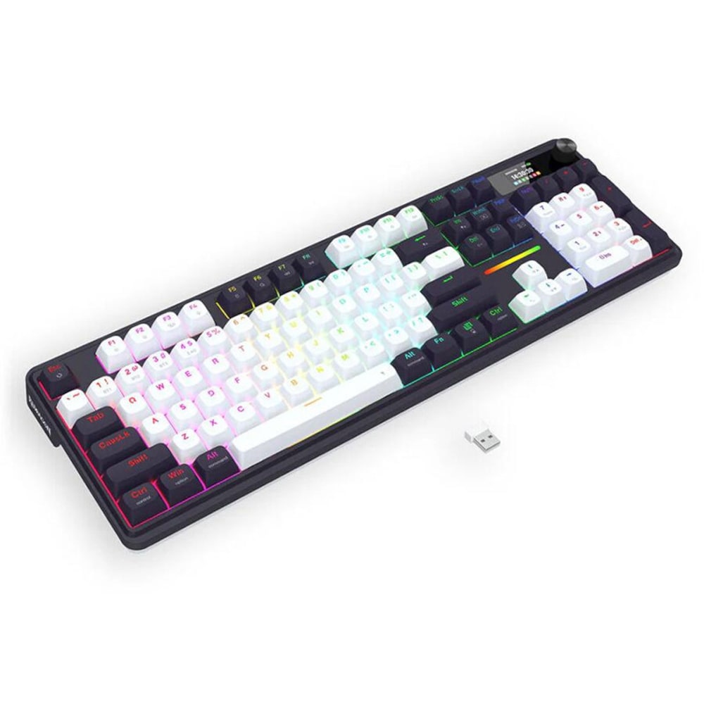 Tastatura Gaming Wireless mecanica REDRAGON Terraflare Pro, Bluetooth, USB, Layout US, negru