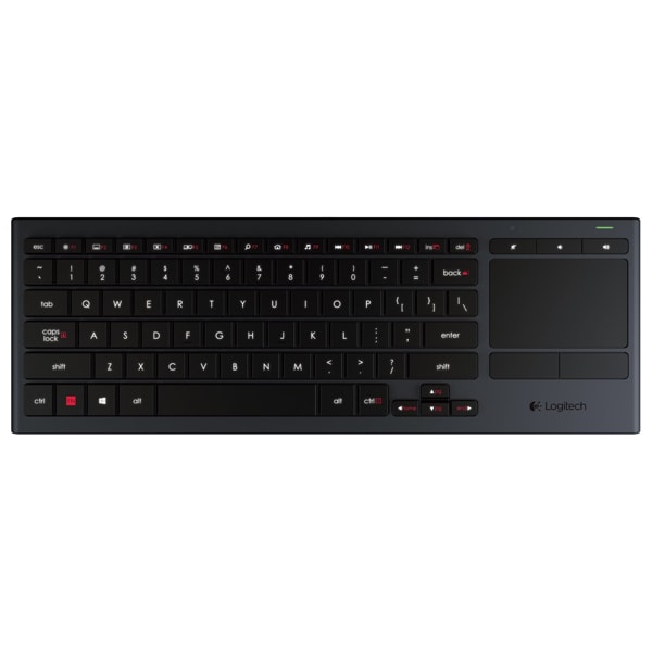 Tastatura Wireless LOGITECH Living-Room K830, USB, Bluetooth, negru