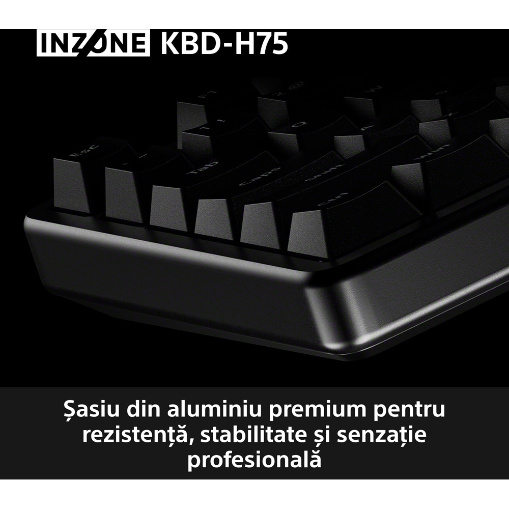 Tastatura Gaming Mecanica SONY INZONE K8D-H75 TKL, USB, Layout US, negru