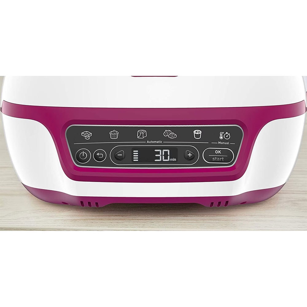 Aparat pentru desert TEFAL Cake Factory Delices KD810112, 1100W, alb-roz