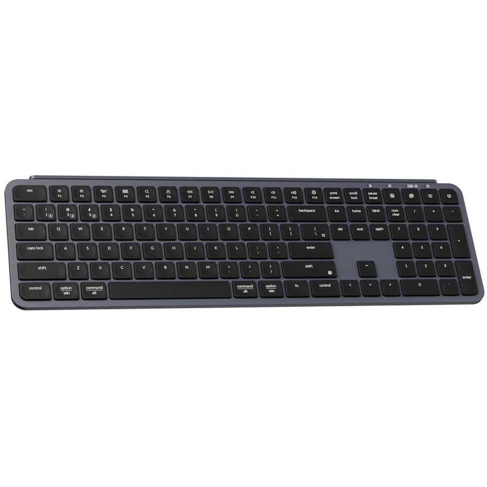 Tastatura Gaming Wireless KEYCHRON B6 Pro Ultra-Slim, Bluetooth, USB, Layout US, gri