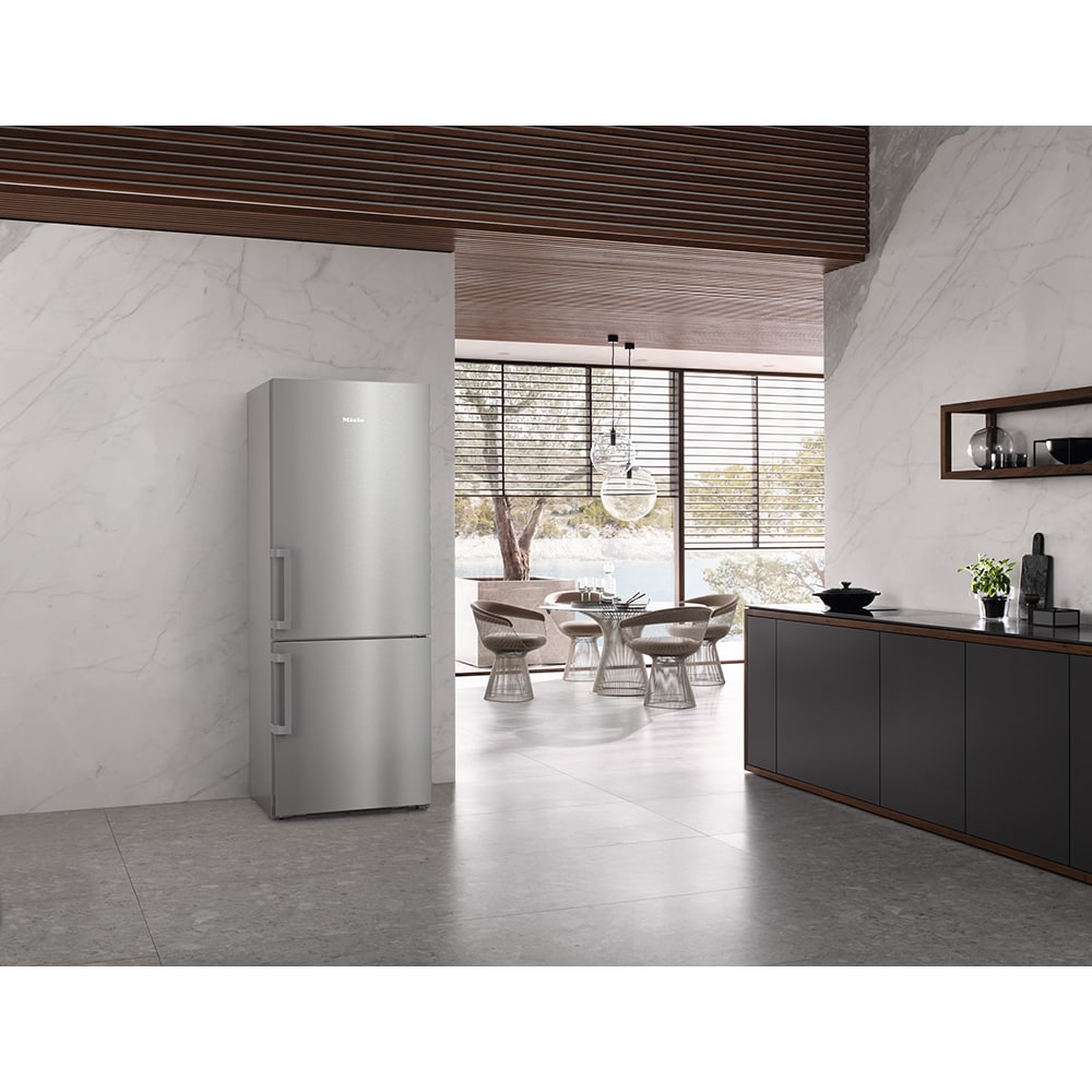 Combina frigorifica MIELE KFN 4796 CD edt, No Frost, 486 l, H 201.5 cm, Clasa C, Wi-Fi, inox