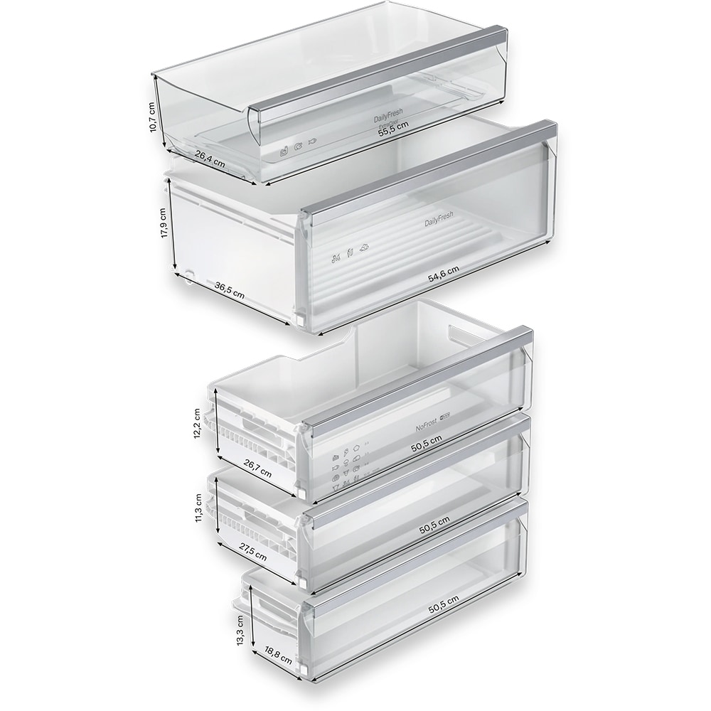 Combina frigorifica incorporabila MIELE KFN 7913 E, No Frost, 383 l, H 194 cm, Clasa E