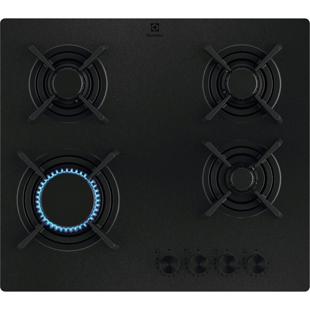 Plita incorporabila ELECTROLUX KGG643723L, Gaz, 4 arzatoare, negru