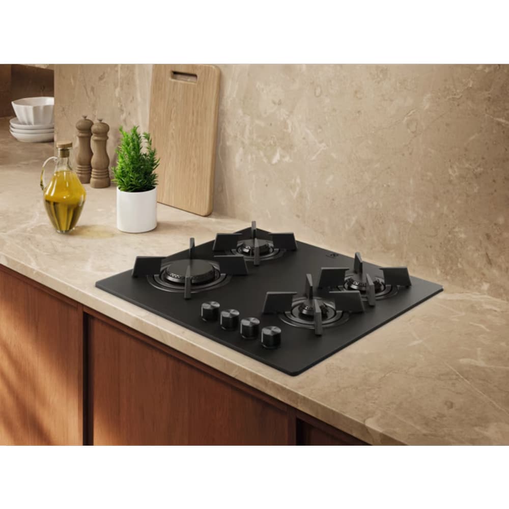 Plita incorporabila ELECTROLUX KGG643723L, Gaz, 4 arzatoare, negru