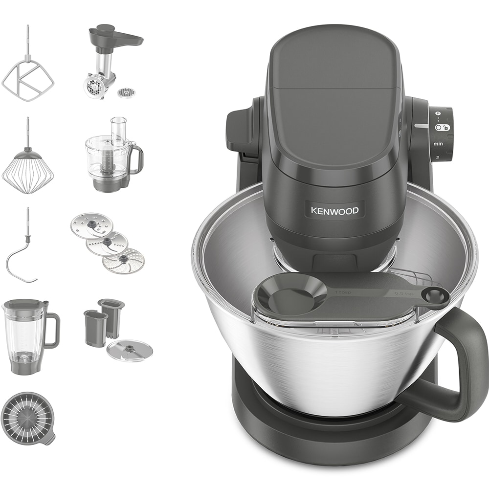 Robot de bucatarie KENWOOD KHC30.070GYH, vas 4.3l, blender 1.5l, 1000W, 7 trepte viteza, albastru