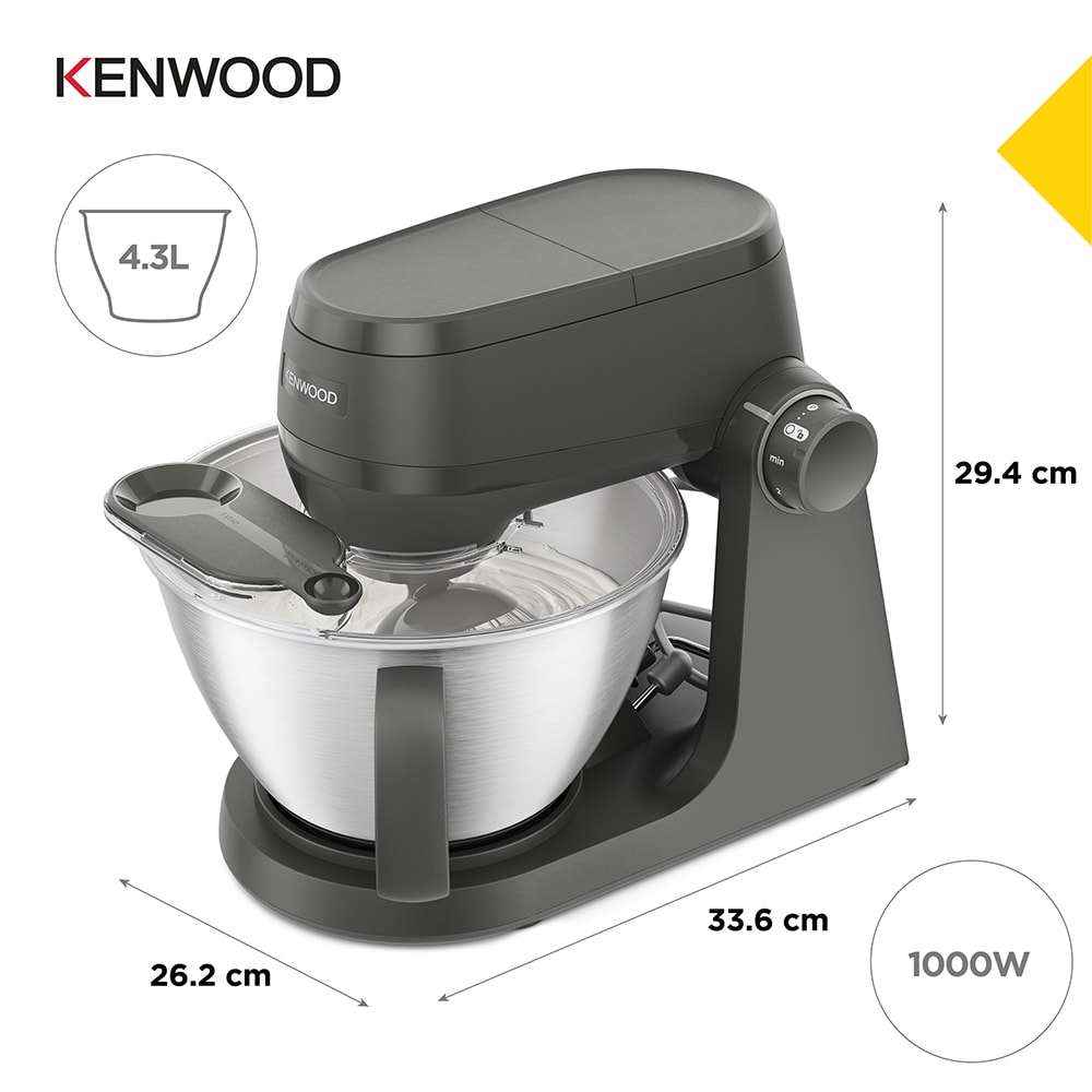 Robot de bucatarie KENWOOD KHC30.070GYH, vas 4.3l, blender 1.5l, 1000W, 7 trepte viteza, albastru