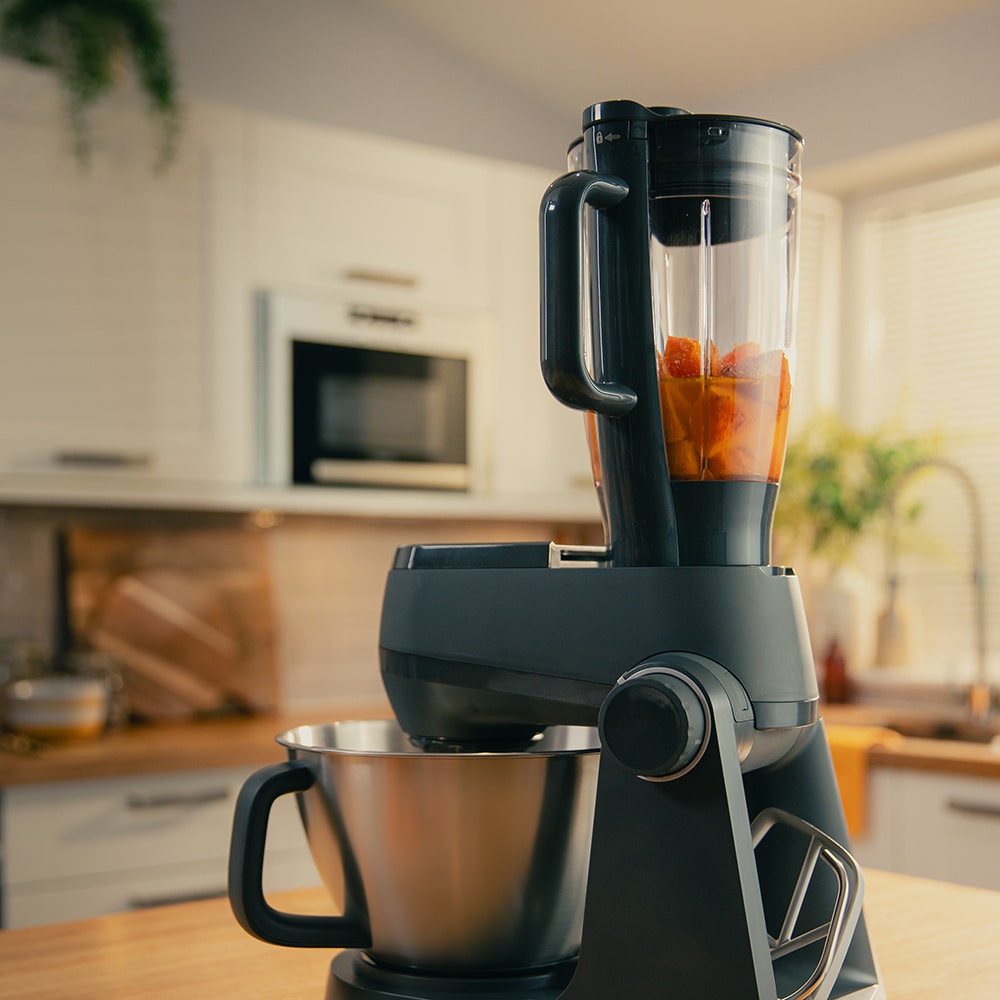 Robot de bucatarie KENWOOD KHC30.070GYH, vas 4.3l, blender 1.5l, 1000W, 7 trepte viteza, albastru