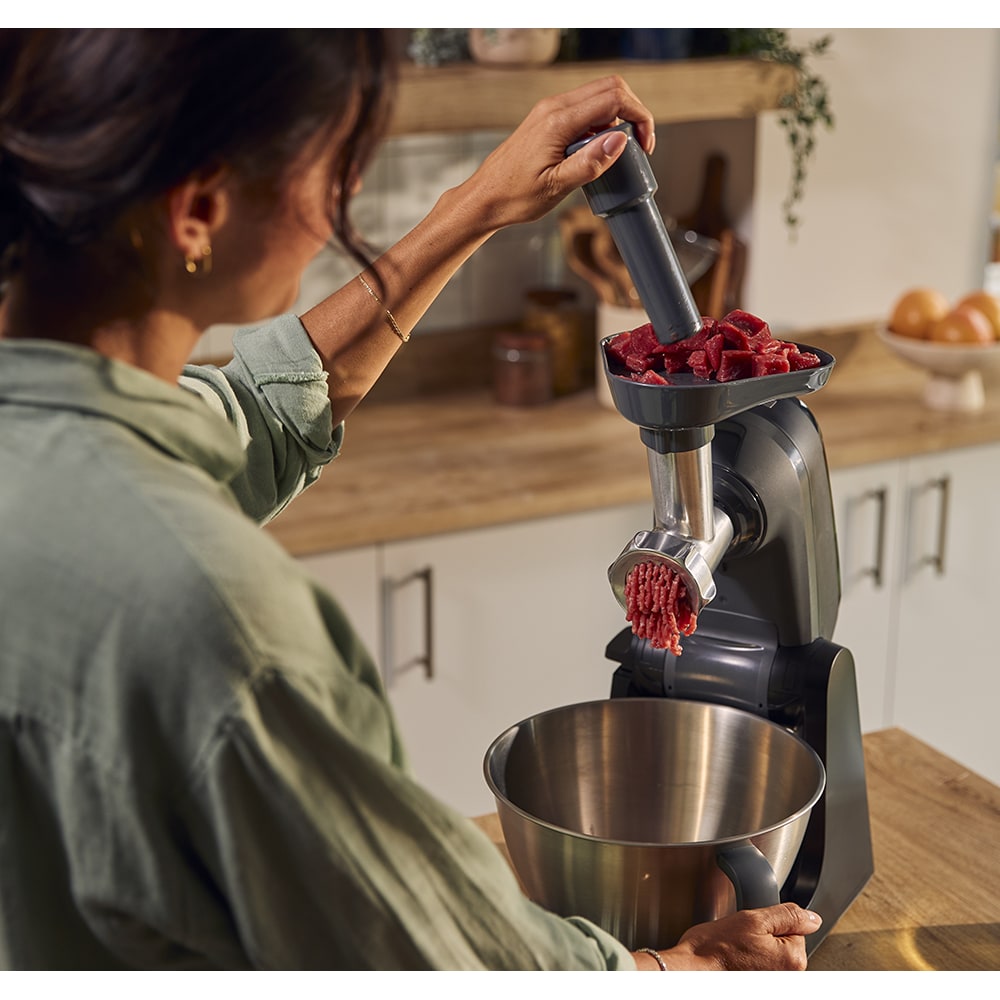Robot de bucatarie KENWOOD Smart-Touch KHC40.060BK, vas 4.3l, blender 1.5l, 1000W, 9 trepte viteza, negru