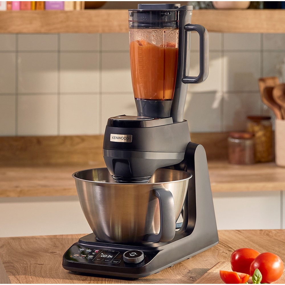 Robot de bucatarie KENWOOD Smart-Touch KHC40.060BK, vas 4.3l, blender 1.5l, 1000W, 9 trepte viteza, negru