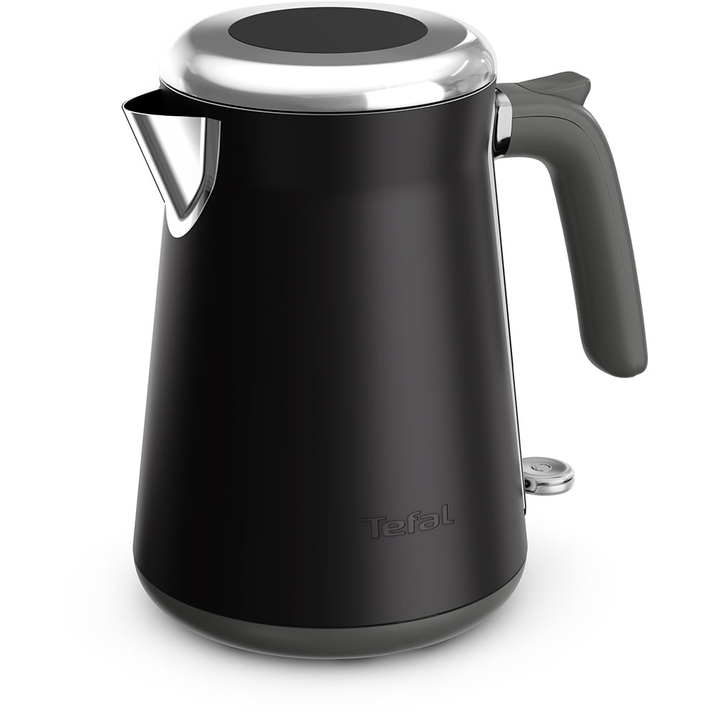 Fierbator apa TEFAL Collection KI6668E0, 1.7l, 2400W, negru-argintiu