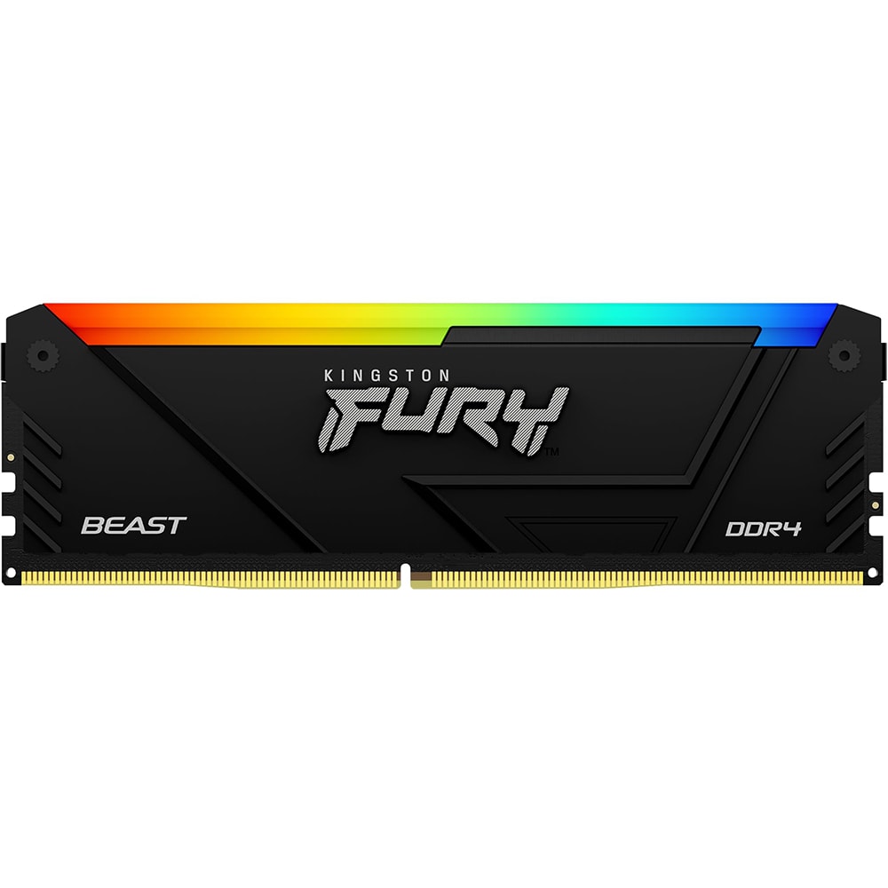 Memorie desktop KINGSTON Fury Beast RGB, 8GB DDR4, 3200MHz, CL16, KF432C16BB2A/8