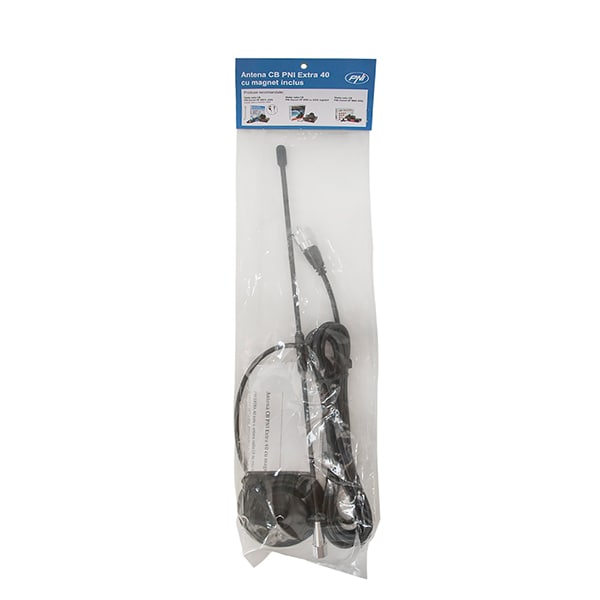 Kit statie CB PNI HP8000L ASQ + antena Extra 40 cu magnet