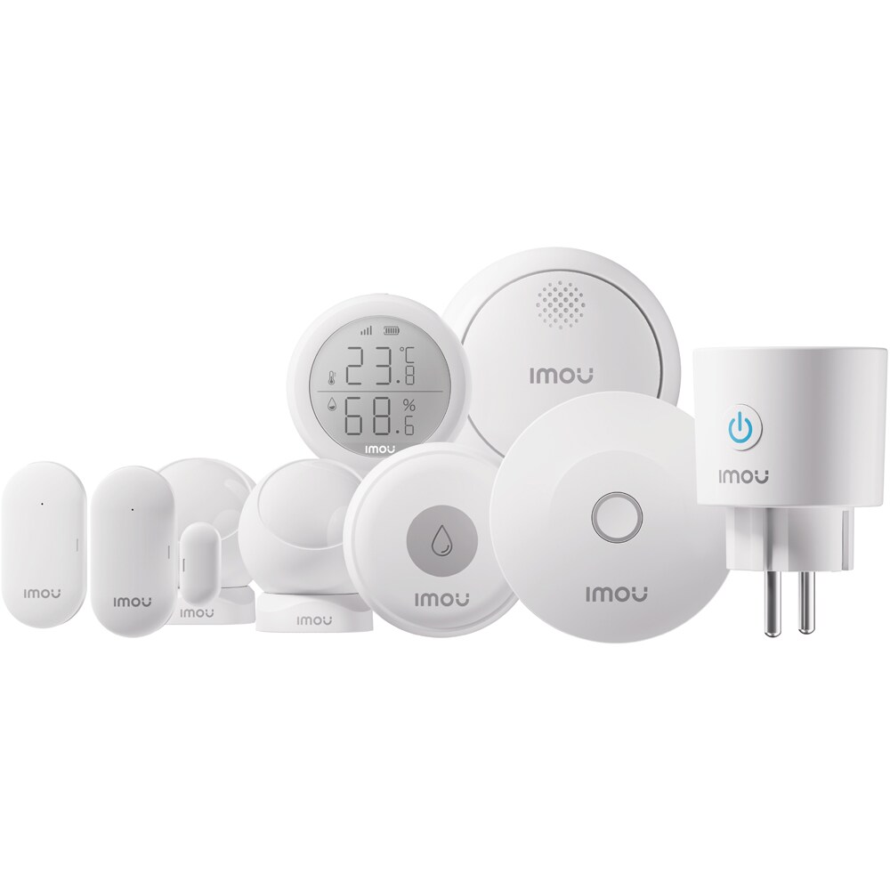 Kit sistem de alarma IMOU Smart Home Security Kit, Wi-Fi, Zigbee, alb